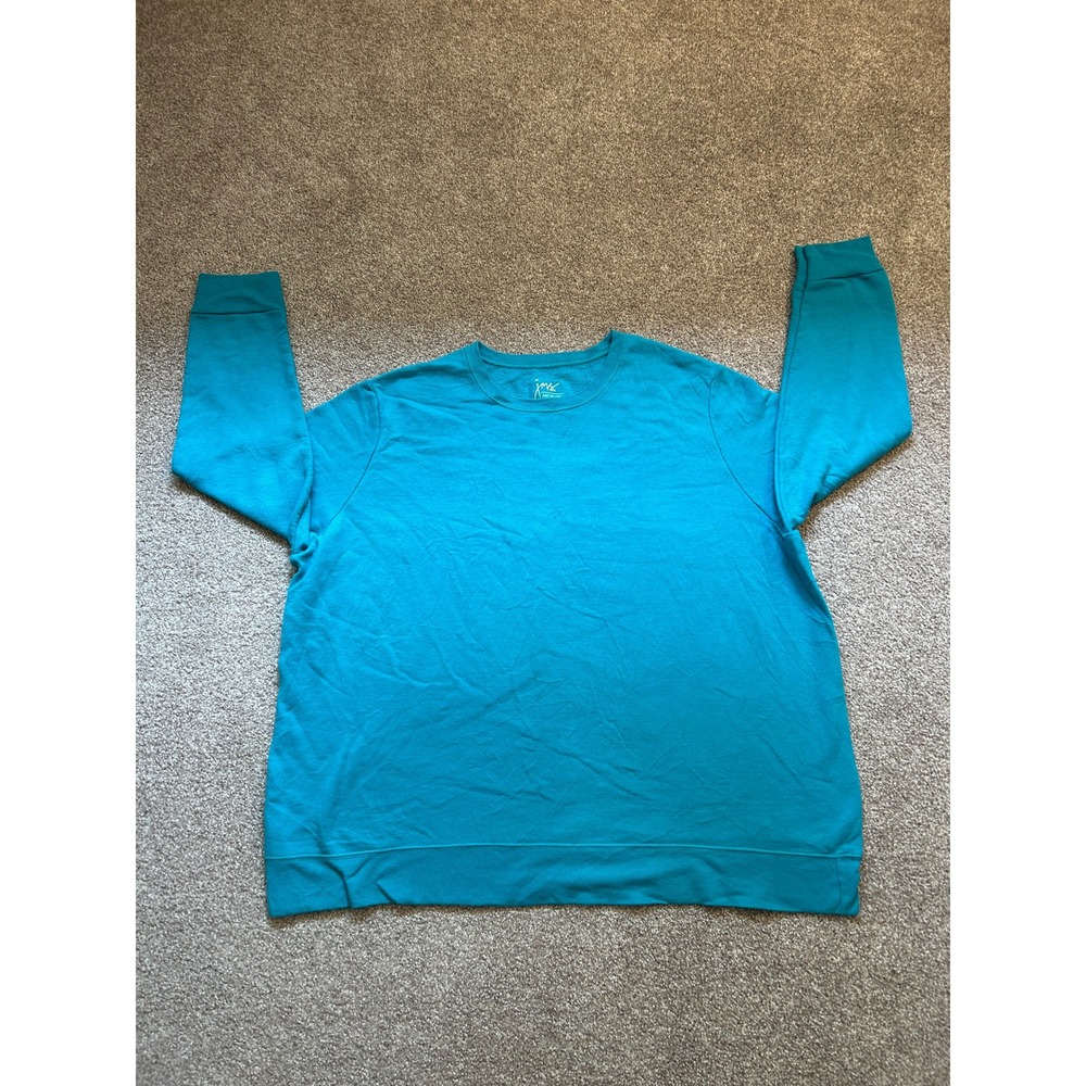 Just My Size Sweatshirt Women 1X Blue Excellent ComfortBlend EcoSmart Crewneck